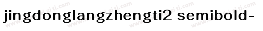 jingdonglangzhengti2 semibold字体转换
